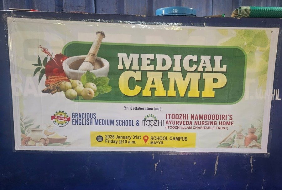 Itoozhi Illam Ayurveda Foundation Trust conducts Free Medical Camp at GEMS School 7